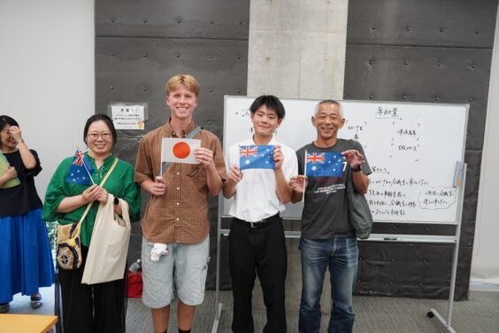 ホストファミリーと対面する様子4