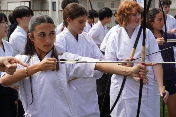 弓道体験の様子5