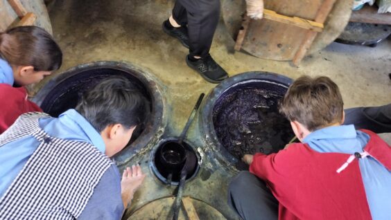 藍染体験の様子12