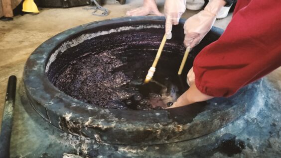 藍染体験の様子13