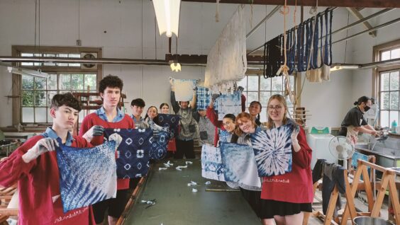 藍染体験の様子14